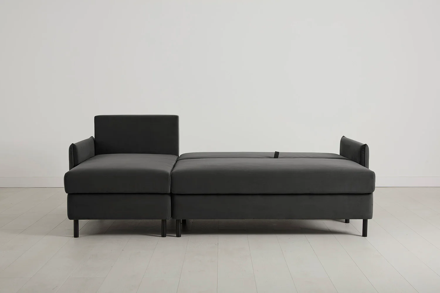 Model 12 Sofa Bed with Storage 3 Seater Left Chaise, Charcoal - Image 6