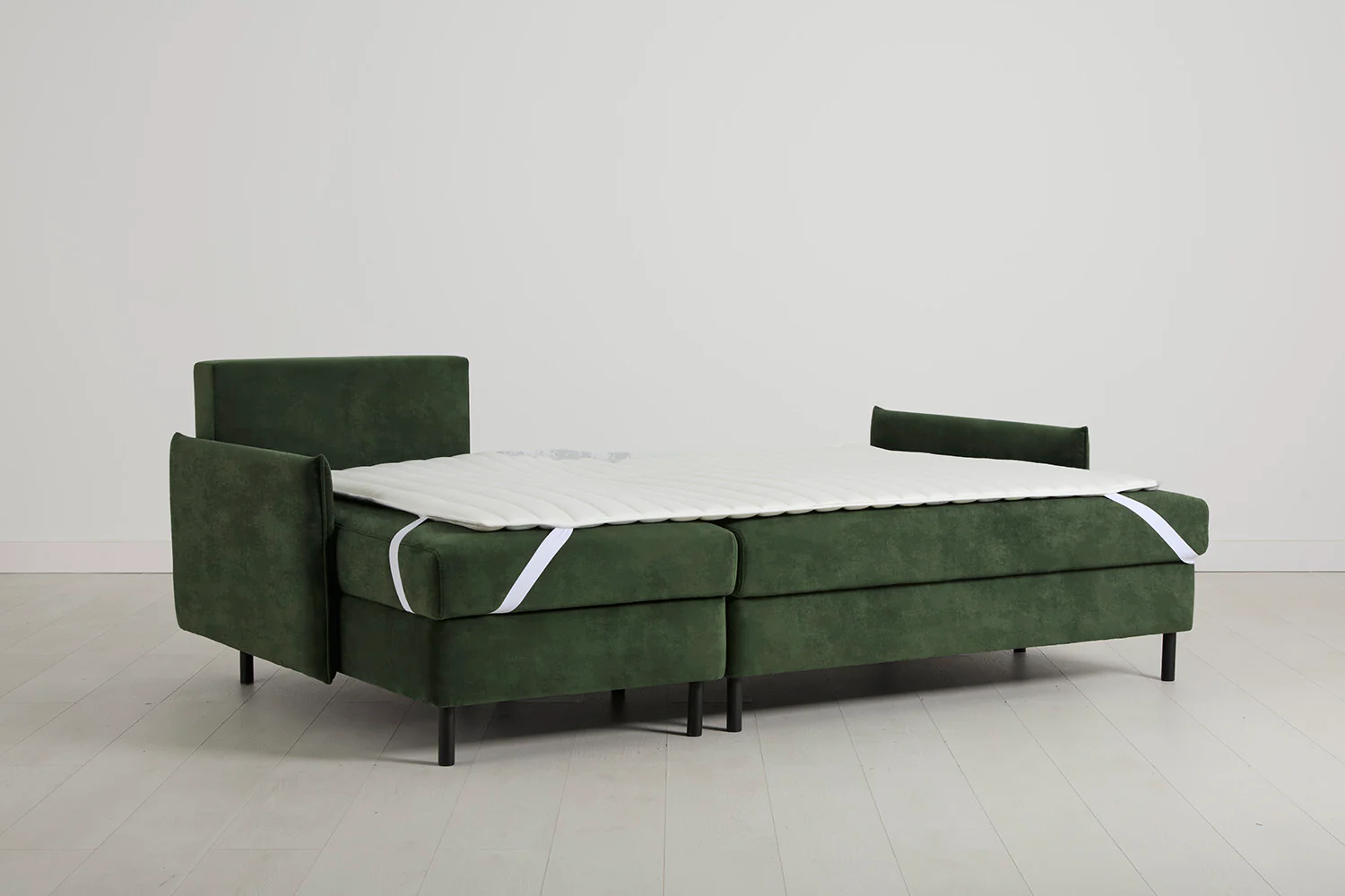 Model 12 Sofa Bed with Storage 3 Seater Left Chaise, Conifer - Image 10