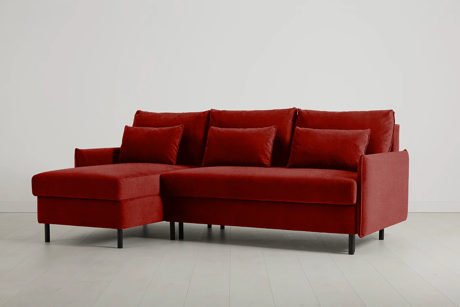 Model 12 Sofa Bed with Storage 3 Seater Left Chaise, Harissa - Image 4