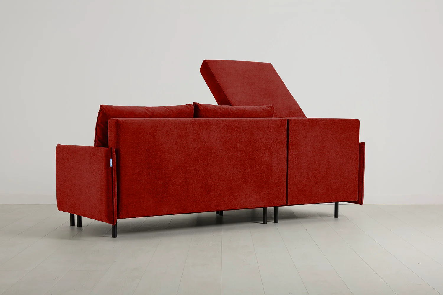 Model 12 Sofa Bed with Storage 3 Seater Left Chaise, Harissa - Image 7
