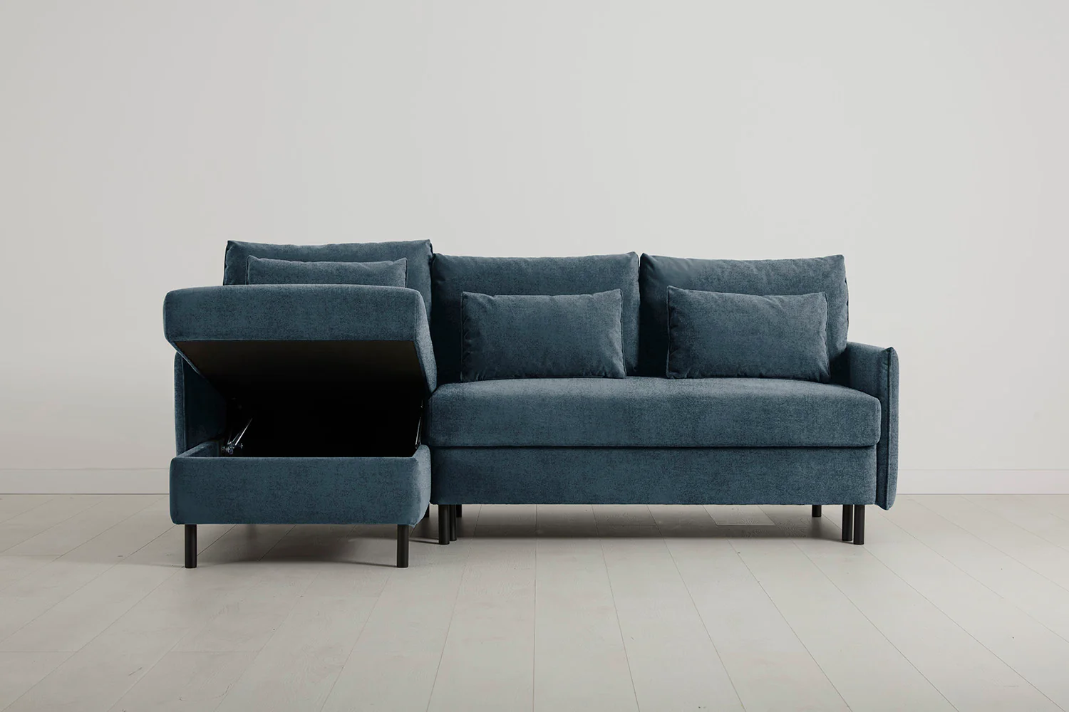 Model 12 Sofa Bed with Storage 3 Seater Left Chaise, Hydro - Image 2