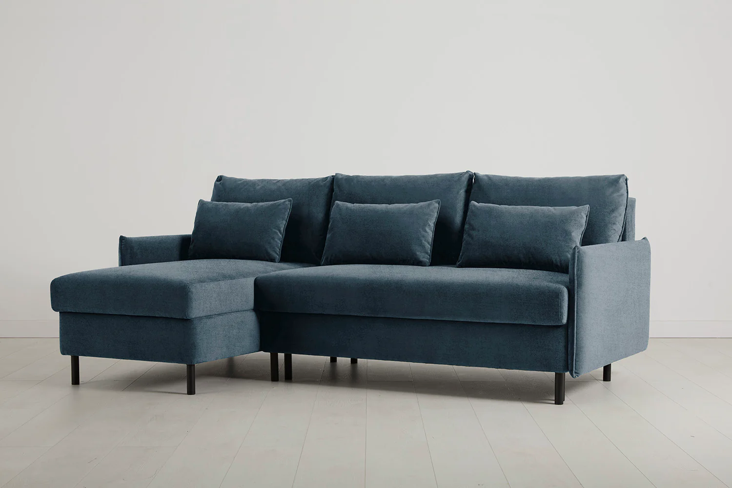 Model 12 Sofa Bed with Storage 3 Seater Left Chaise, Hydro - Image 4
