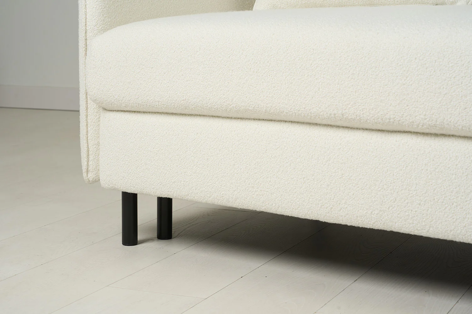 Model 12 Sofa Bed with Storage 3 Seater Left Chaise, Ivory - Image 19