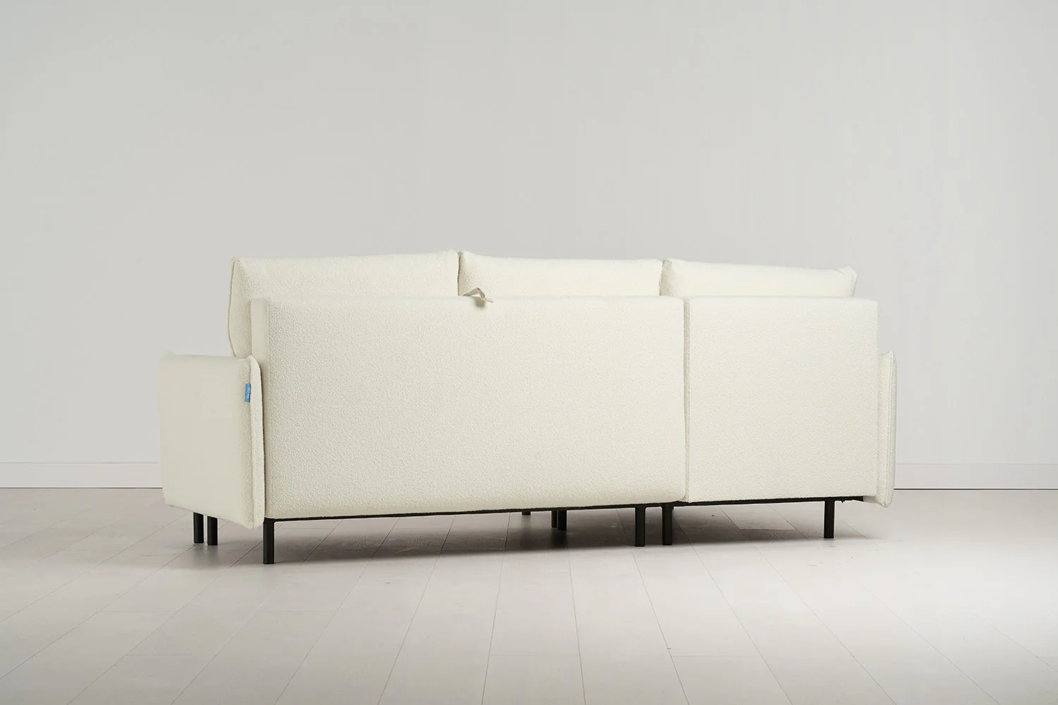Model 12 Sofa Bed with Storage 3 Seater Left Chaise, Ivory - Image 8