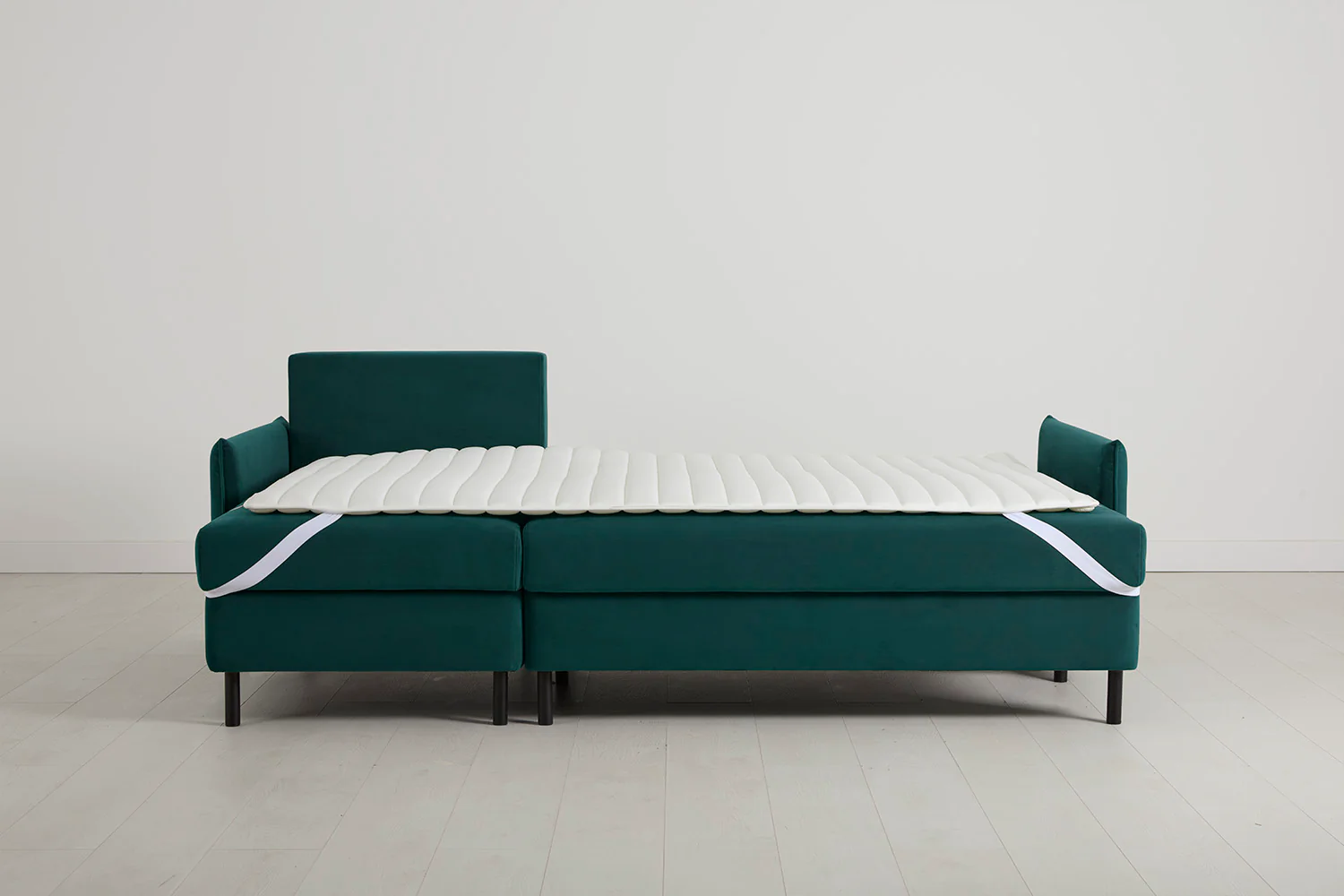 Model 12 Sofa Bed with Storage 3 Seater Left Chaise, Kingfisher - Image 11
