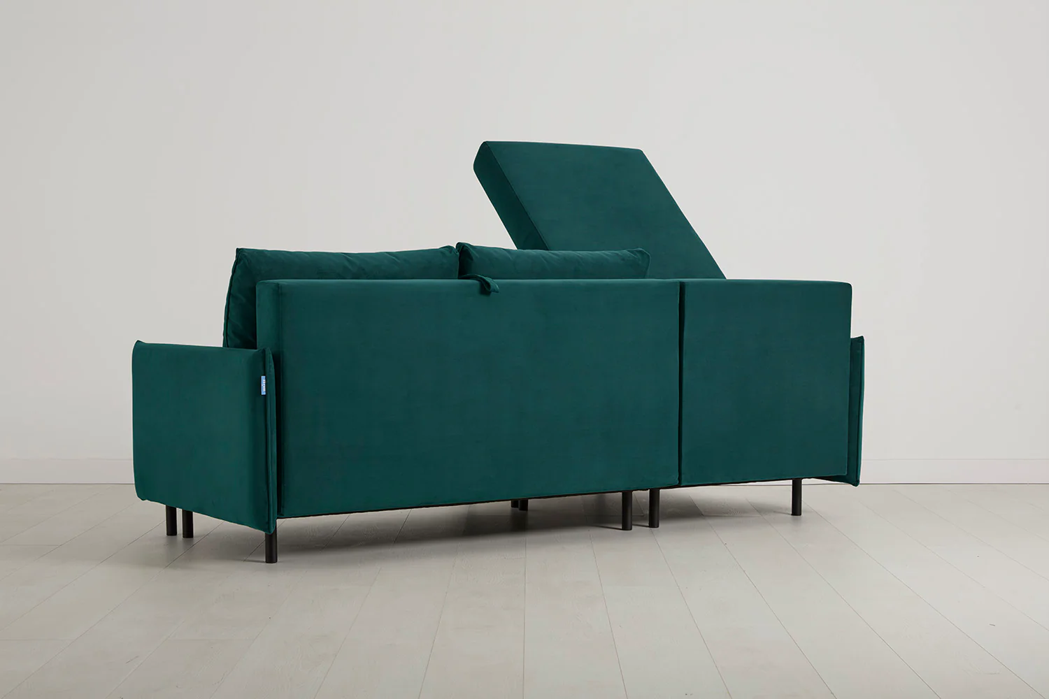 Model 12 Sofa Bed with Storage 3 Seater Left Chaise, Kingfisher - Image 9