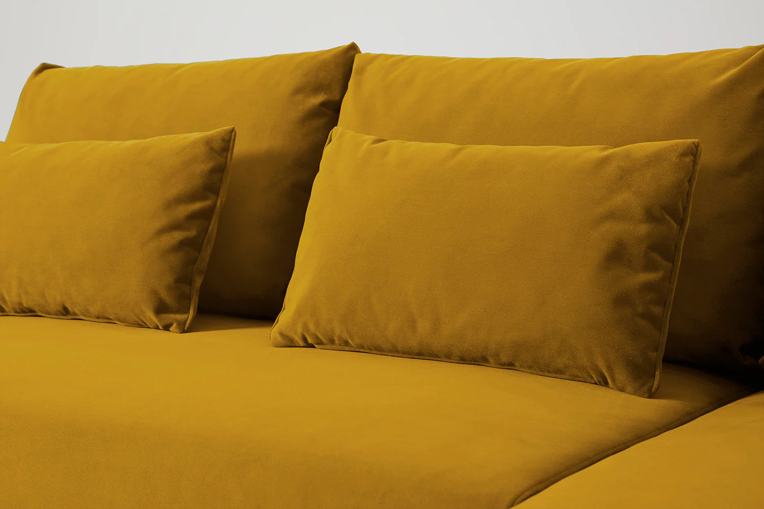 Model 12 Sofa Bed with Storage 3 Seater Left Chaise, Mustard - Image 19