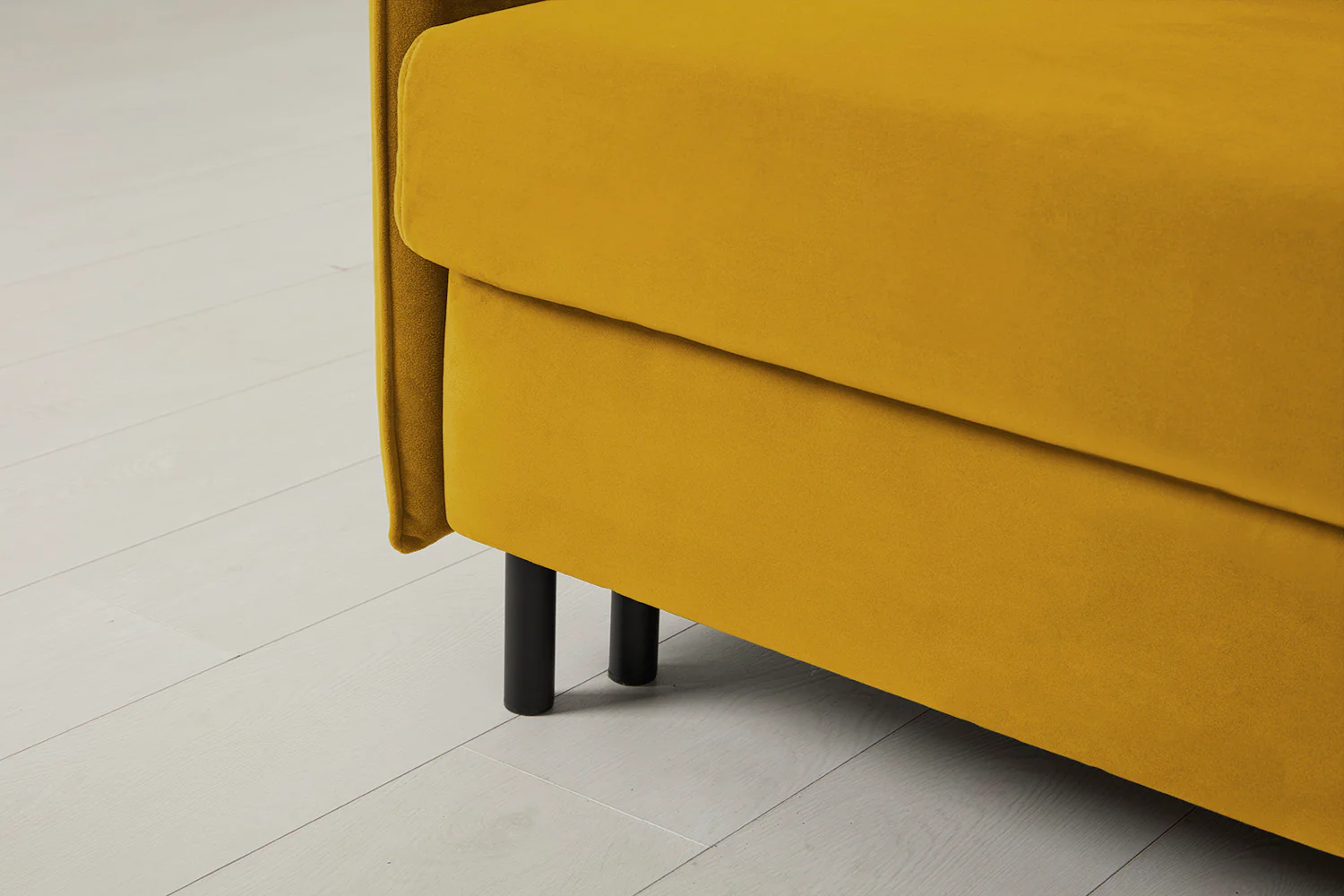 Model 12 Sofa Bed with Storage 3 Seater Left Chaise, Mustard - Image 20