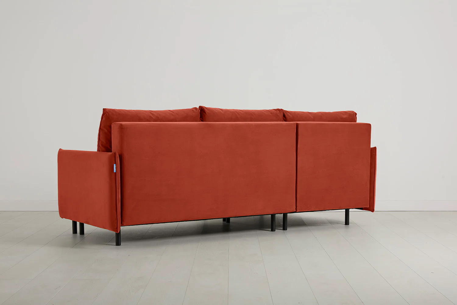Model 12 Sofa Bed with Storage 3 Seater Left Chaise, Paprika - Image 5