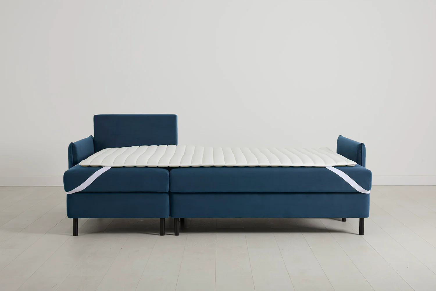 Model 12 Sofa Bed with Storage 3 Seater Left Chaise, Teal - Image 11
