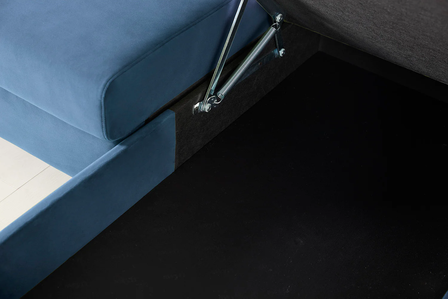 Model 12 Sofa Bed with Storage 3 Seater Left Chaise, Teal - Image 17