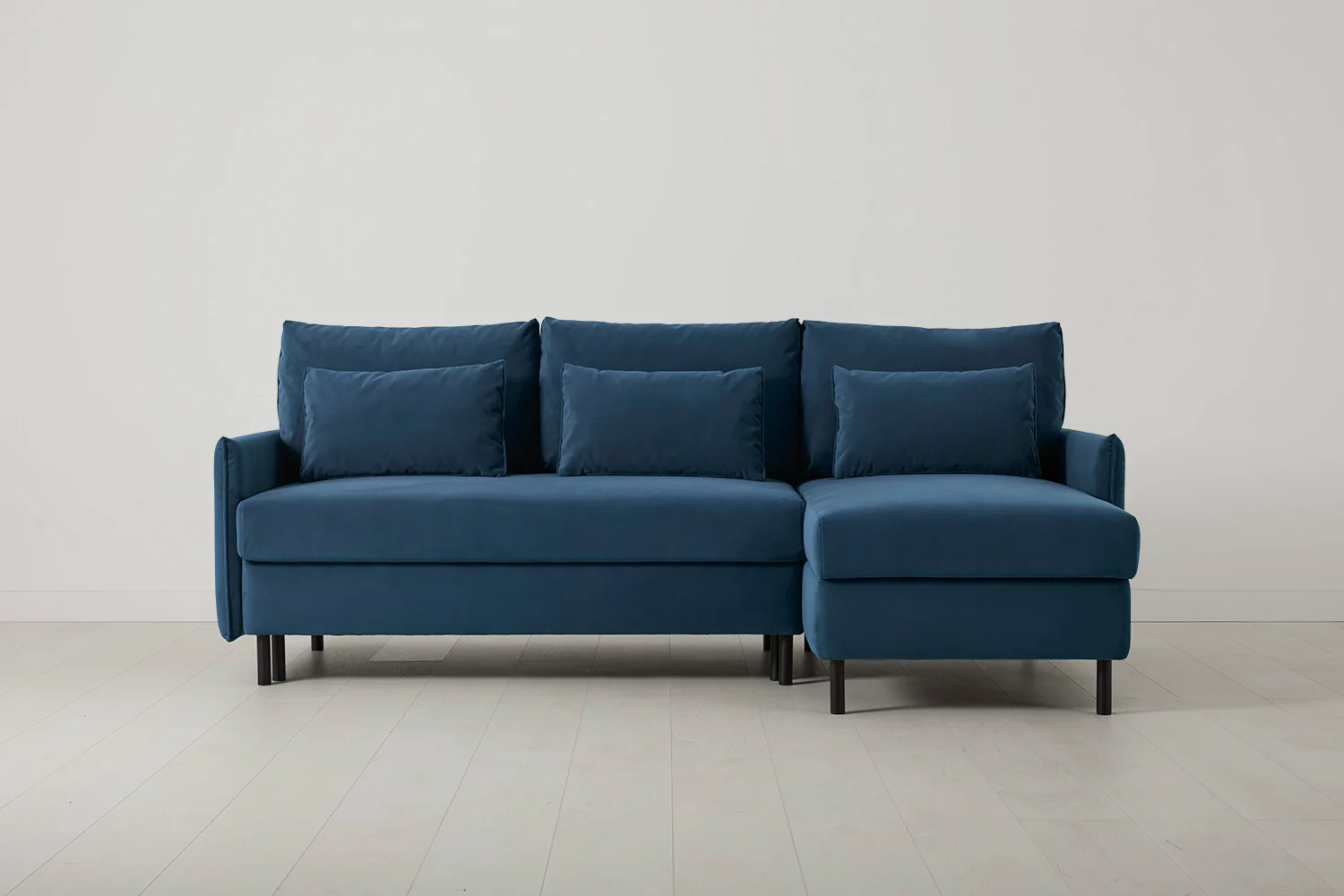 Model 12 Sofa Bed with Storage 3 Seater Right Chaise, Teal