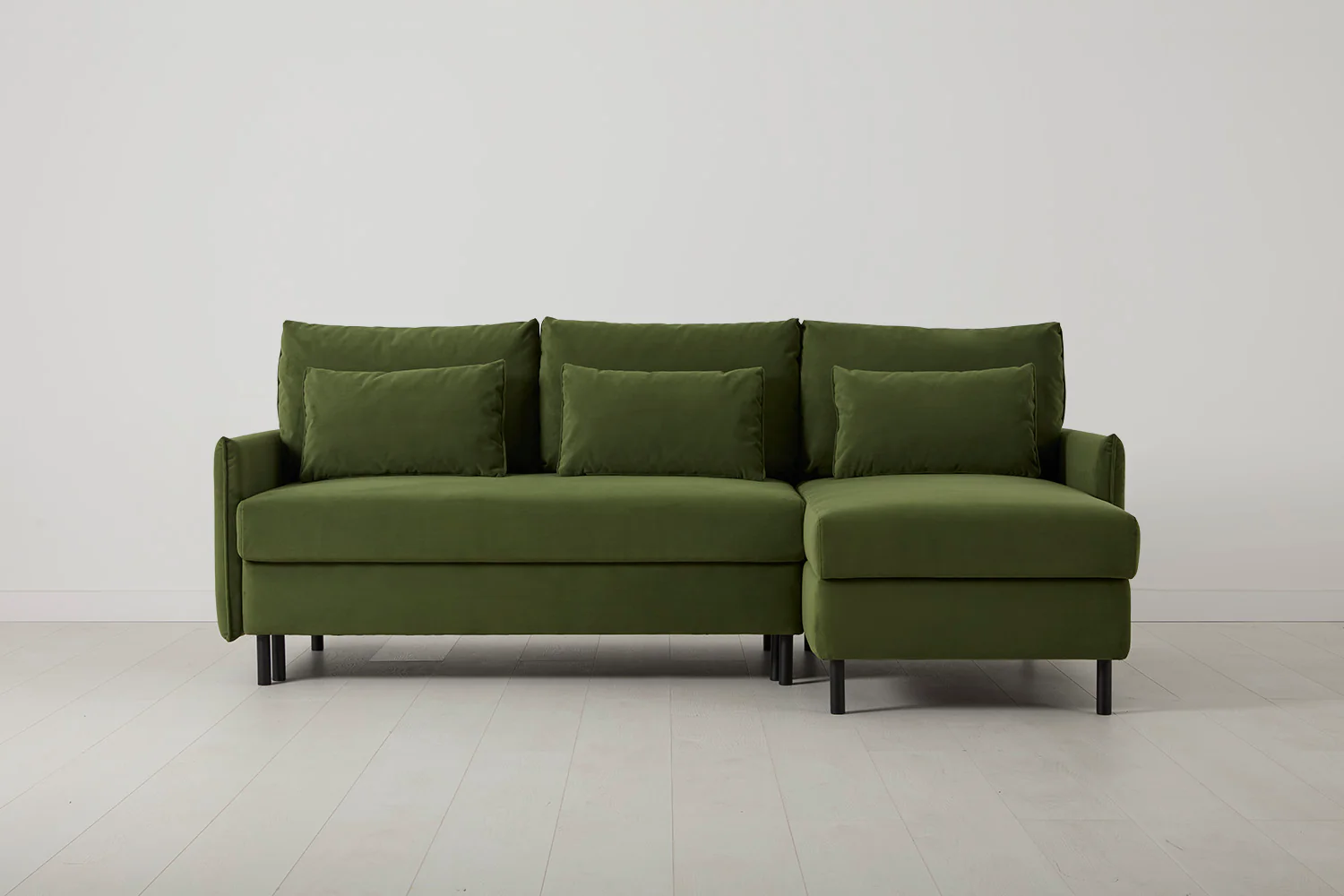 Model 12 Sofa Bed with Storage 3 Seater Right Chaise, Vine