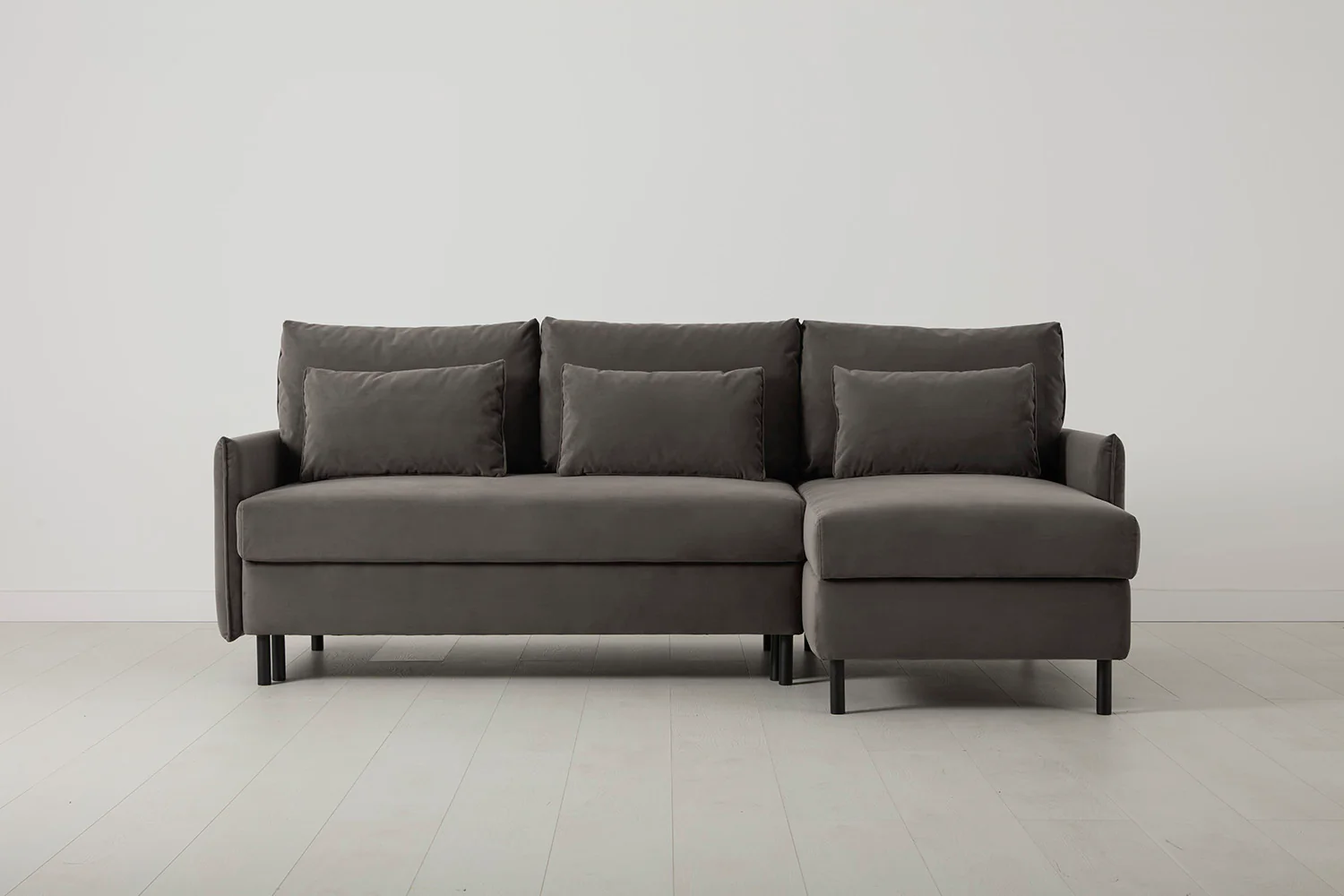 Model 12 Sofa Bed with Storage 3 Seater Right Chaise, Elephant