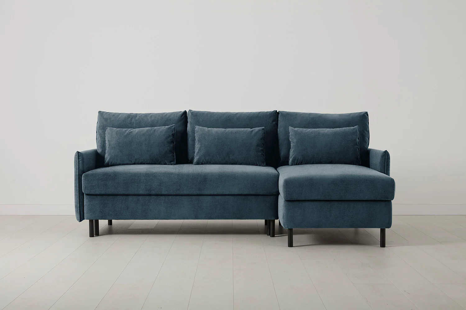 Model 12 Sofa Bed with Storage 3 Seater Right Chaise, Hydro