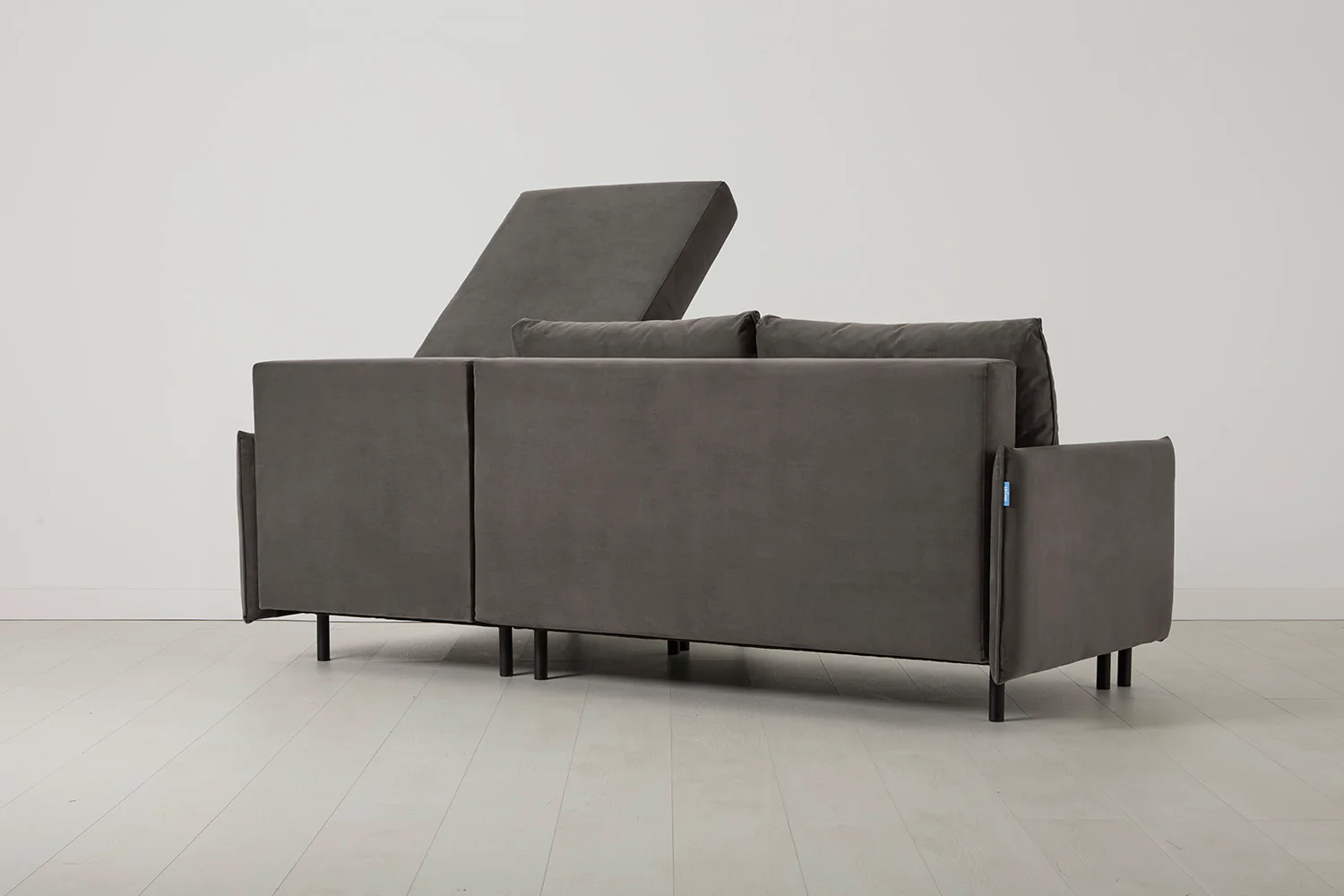 Model 12 Sofa Bed with Storage 3 Seater Right Chaise, Elephant - Image 7