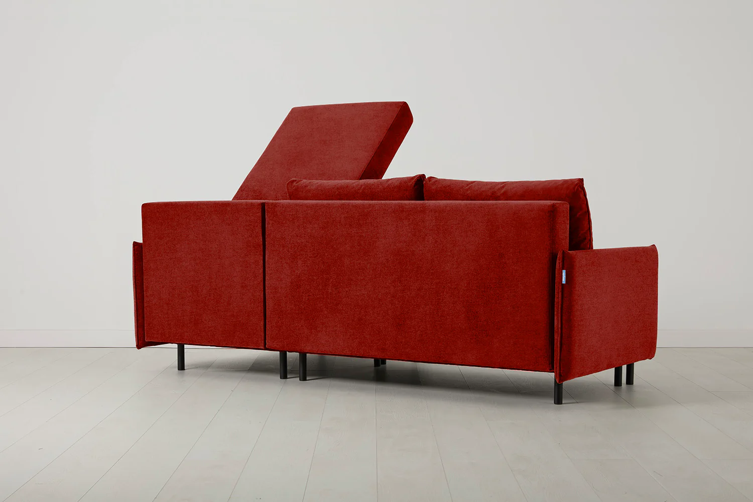 Model 12 Sofa Bed with Storage 3 Seater Right Chaise, Harissa - Image 7