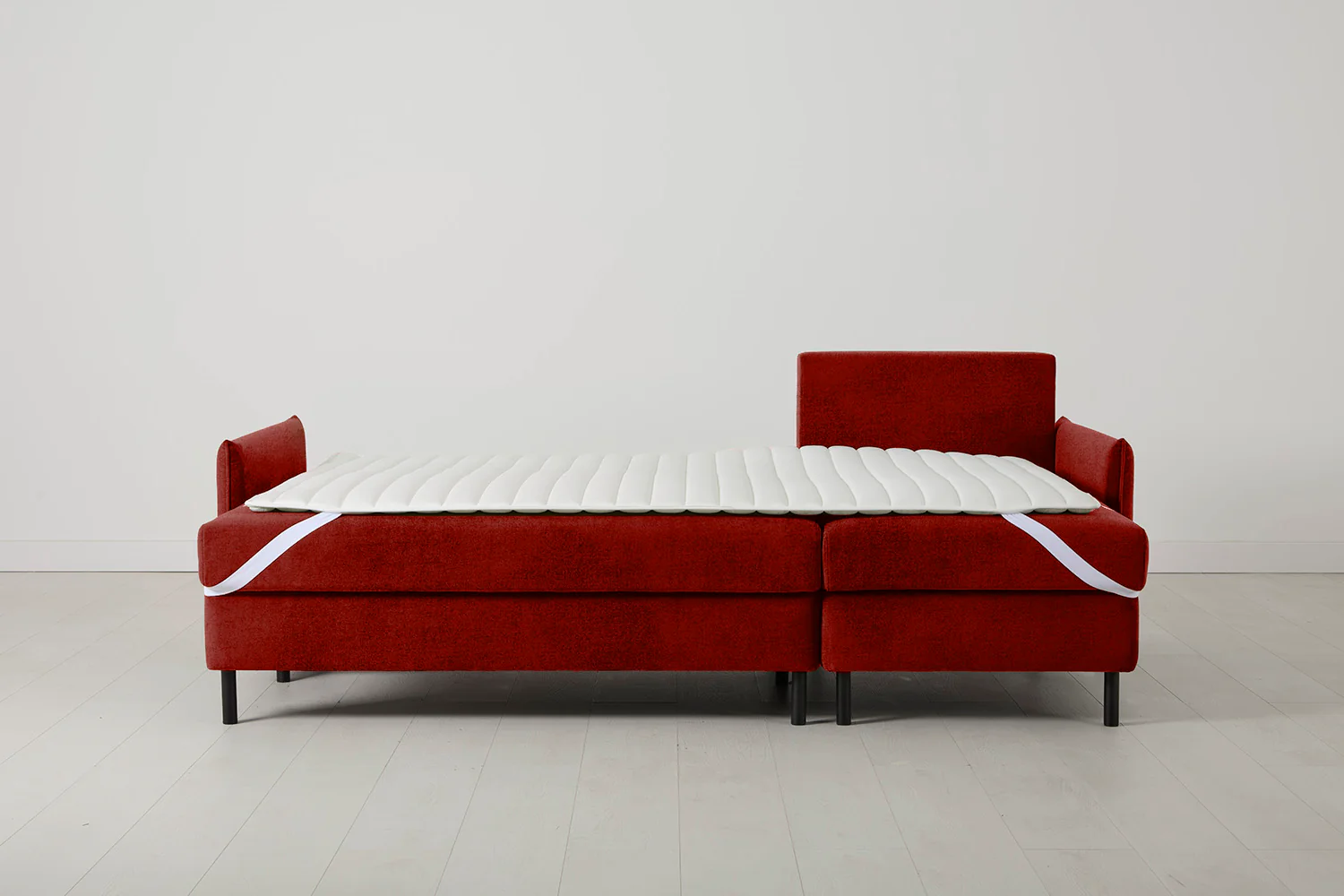 Model 12 Sofa Bed with Storage 3 Seater Right Chaise, Harissa - Image 9