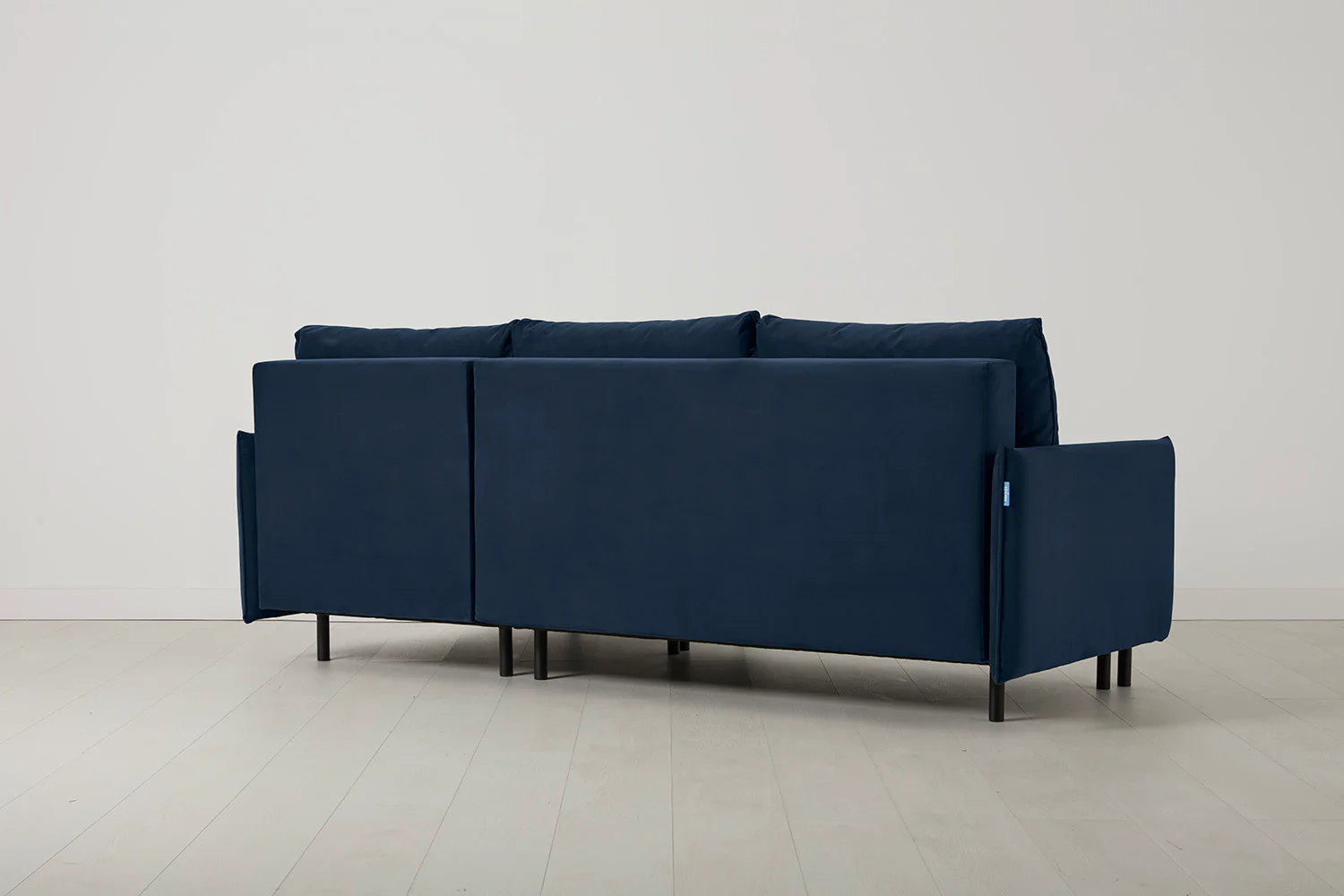 Model 12 Sofa Bed with Storage 3 Seater Right Chaise, Indigo - Image 6
