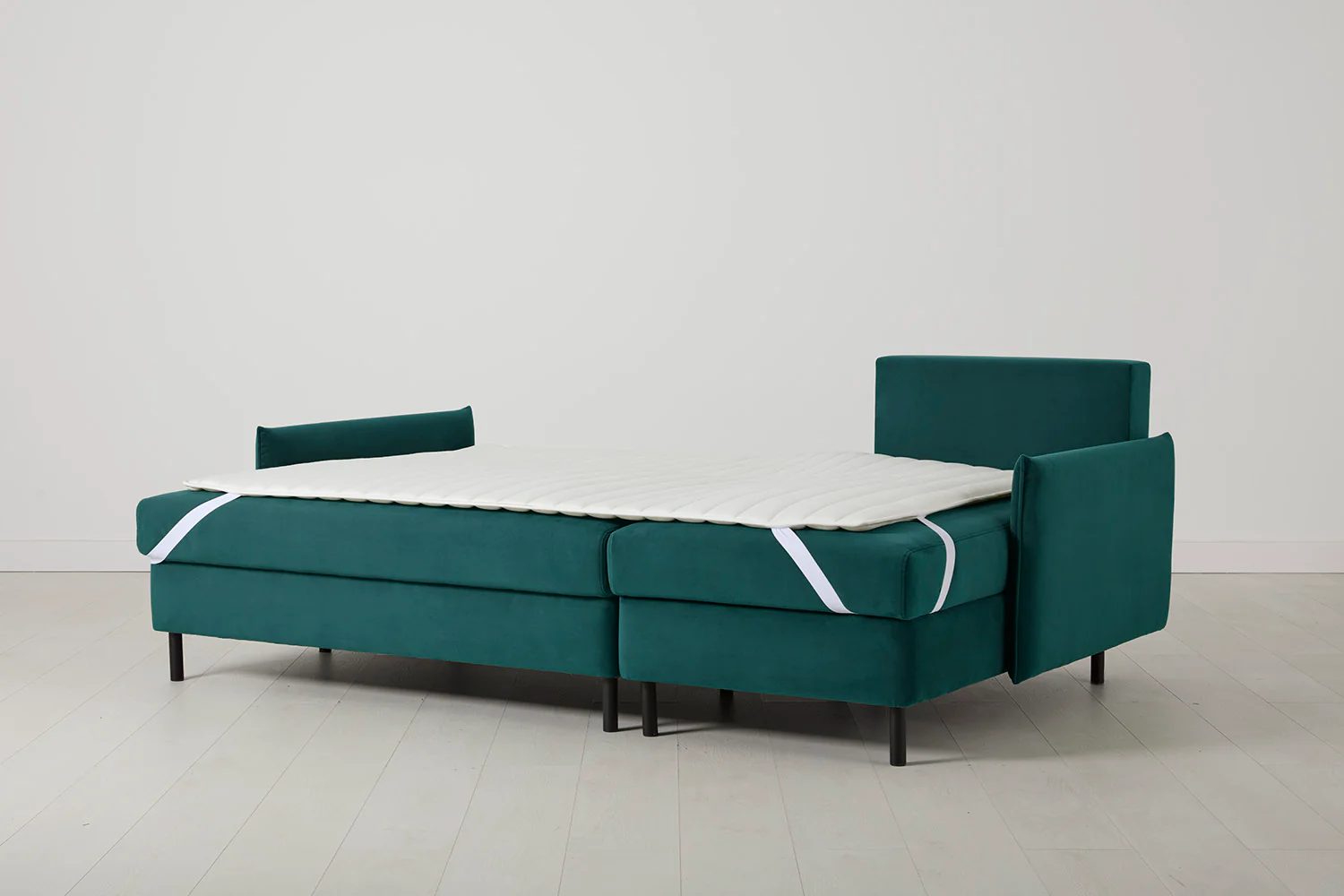 Model 12 Sofa Bed with Storage 3 Seater Right Chaise, Kingfisher - Image 12