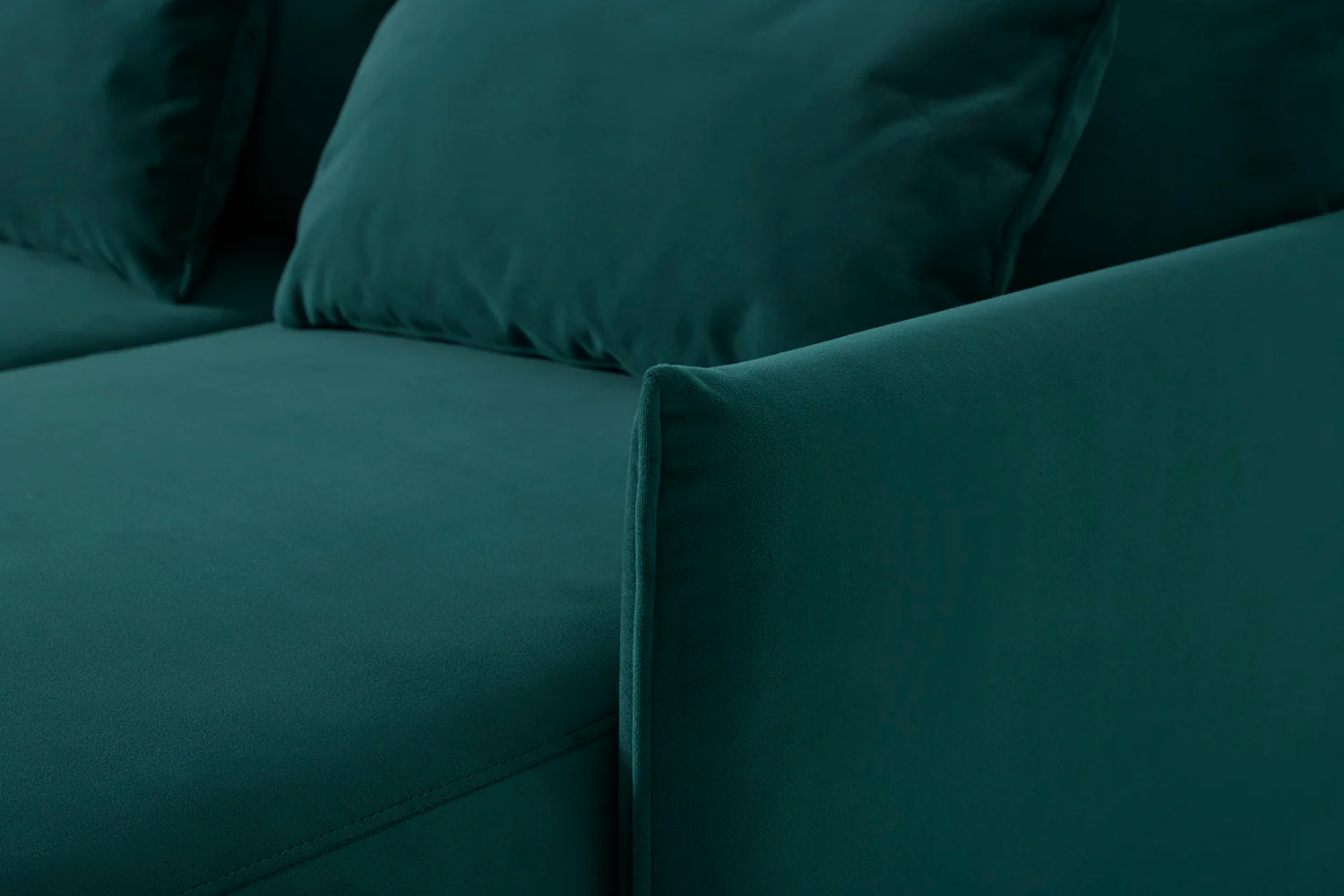 Model 12 Sofa Bed with Storage 3 Seater Right Chaise, Kingfisher - Image 15