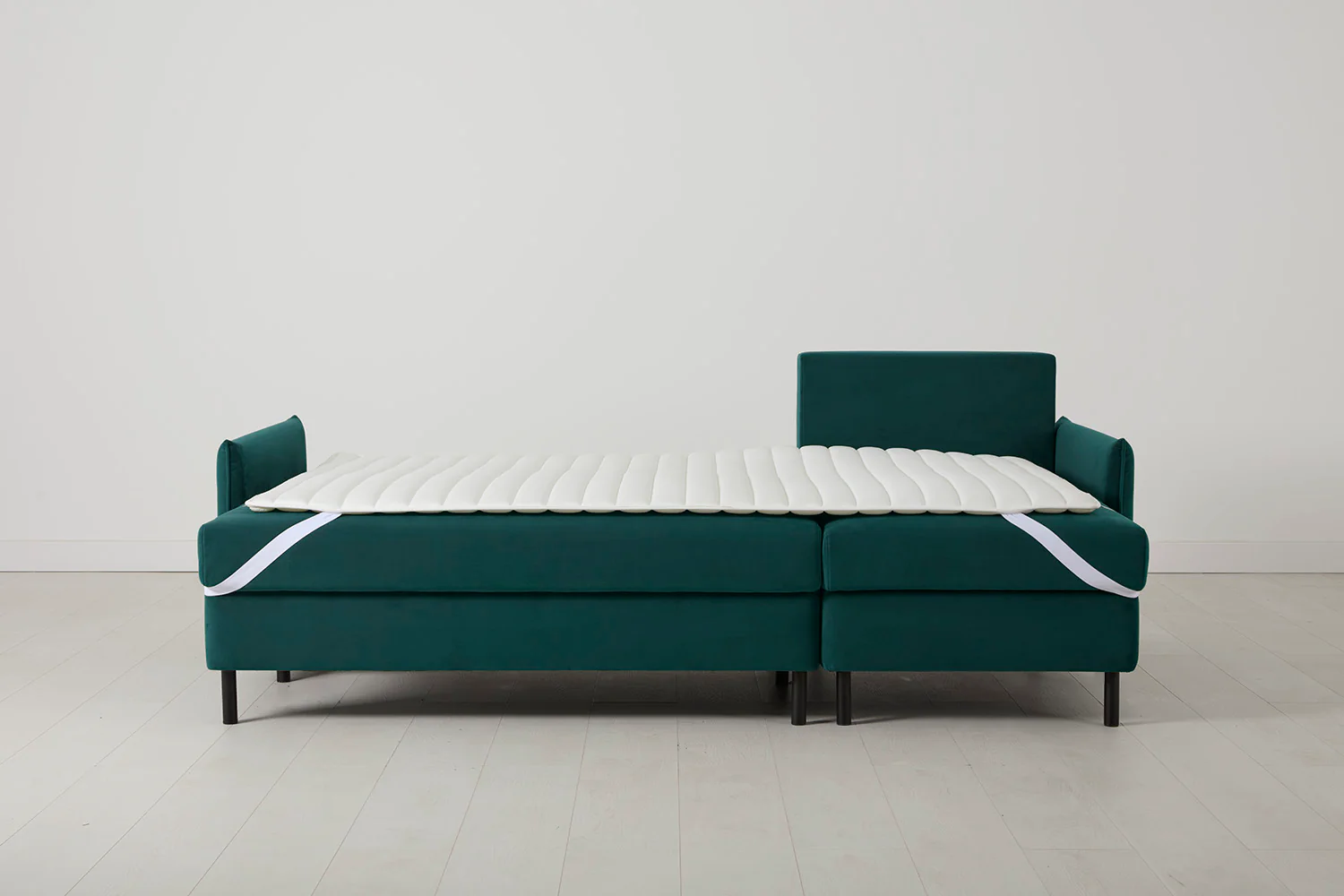 Model 12 Sofa Bed with Storage 3 Seater Right Chaise, Kingfisher - Image 6
