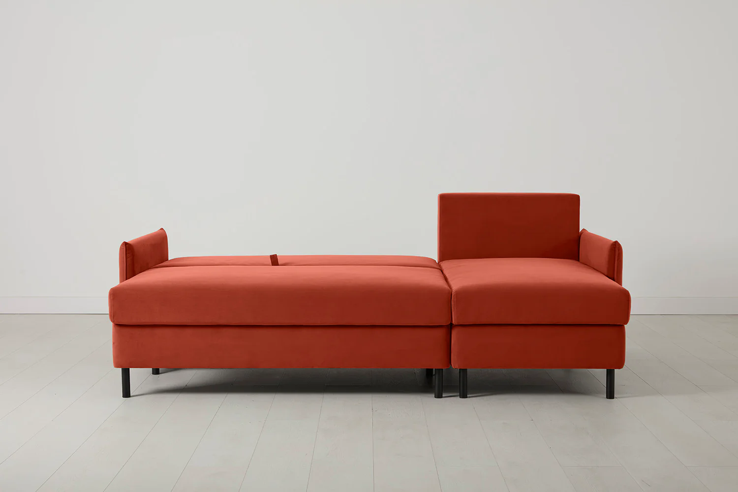Model 12 Sofa Bed with Storage 3 Seater Right Chaise, Paprika - Image 8