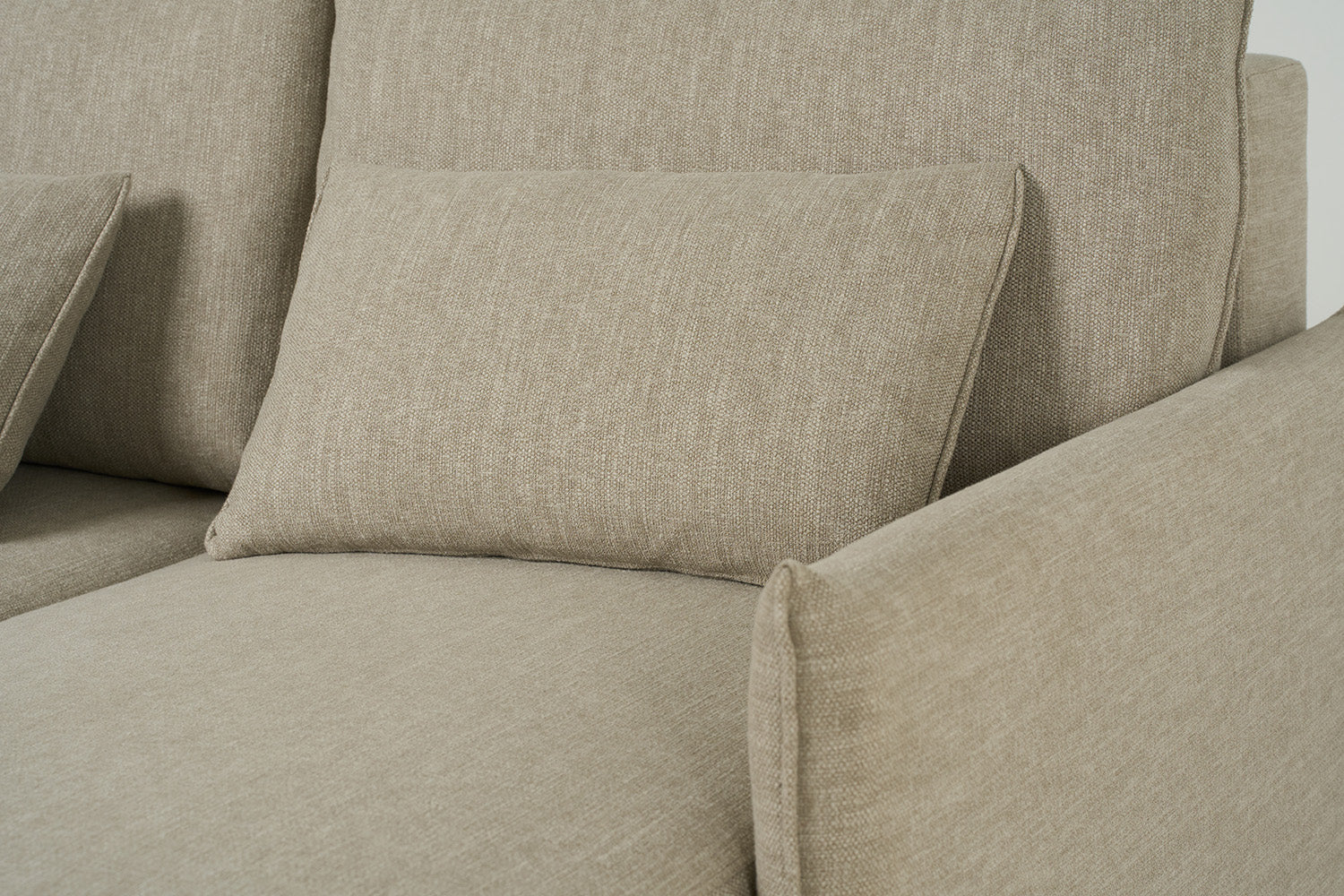 Model 12 Sofa Bed with Storage 3 Seater Right Chaise, Pumice - Image 20