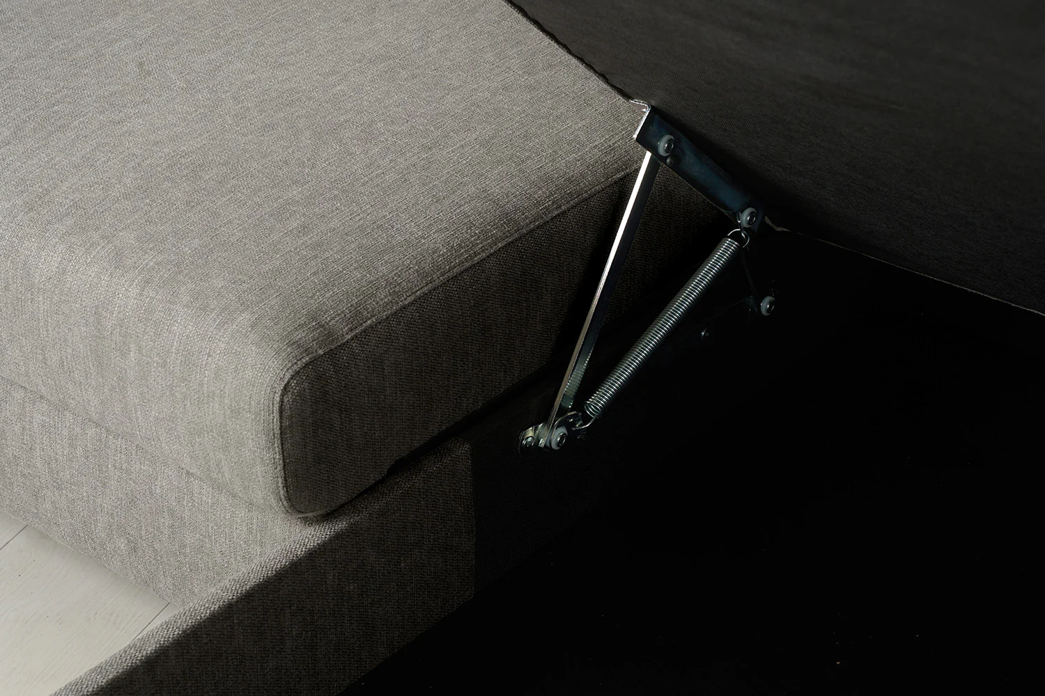 Model 12 Sofa Bed with Storage 3 Seater Right Chaise, Shadow - Image 15
