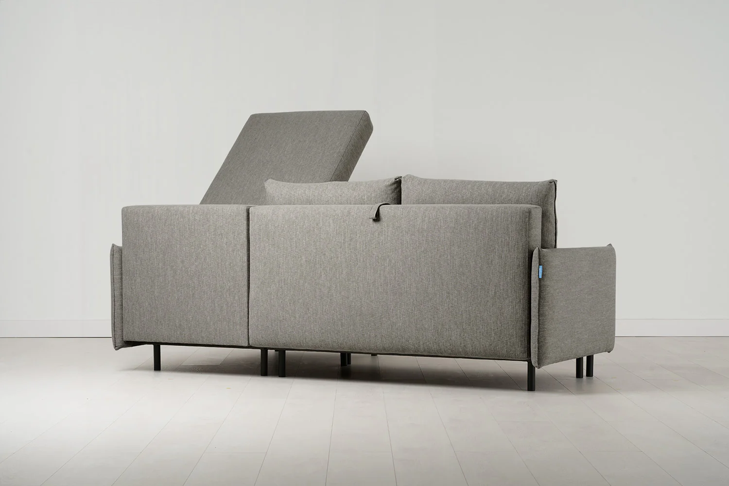 Model 12 Sofa Bed with Storage 3 Seater Right Chaise, Shadow - Image 9