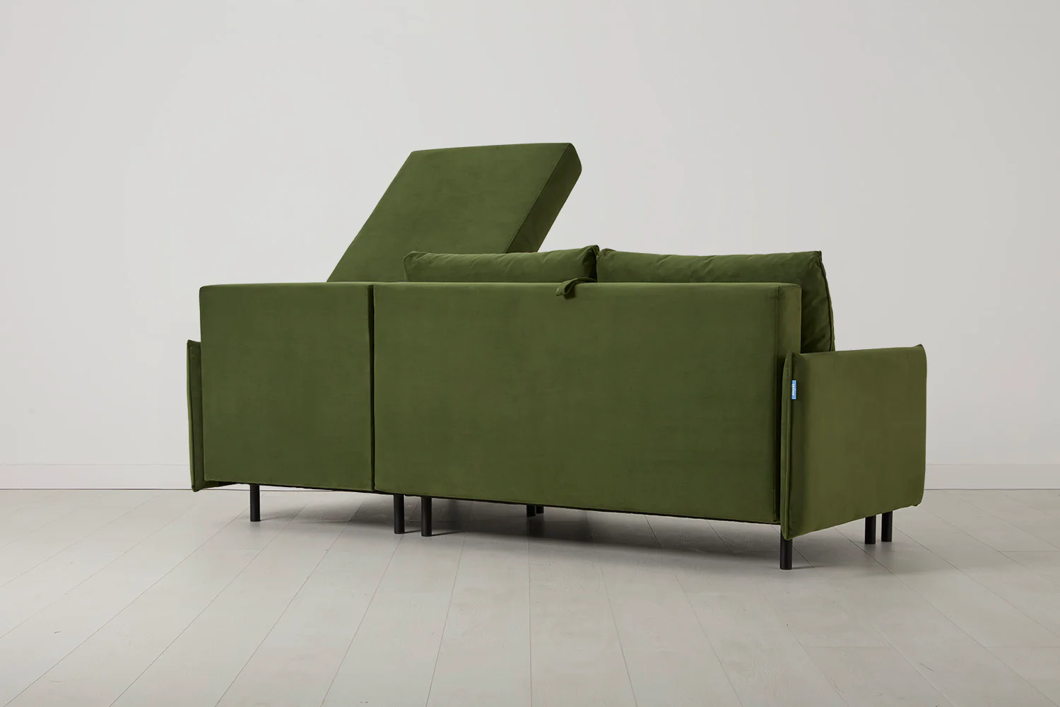 Model 12 Sofa Bed with Storage 3 Seater Right Chaise, Vine - Image 12