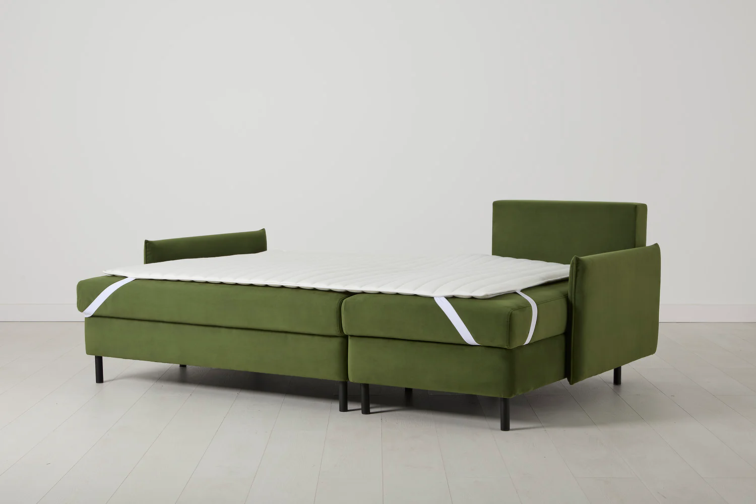Model 12 Sofa Bed with Storage 3 Seater Right Chaise, Vine - Image 13