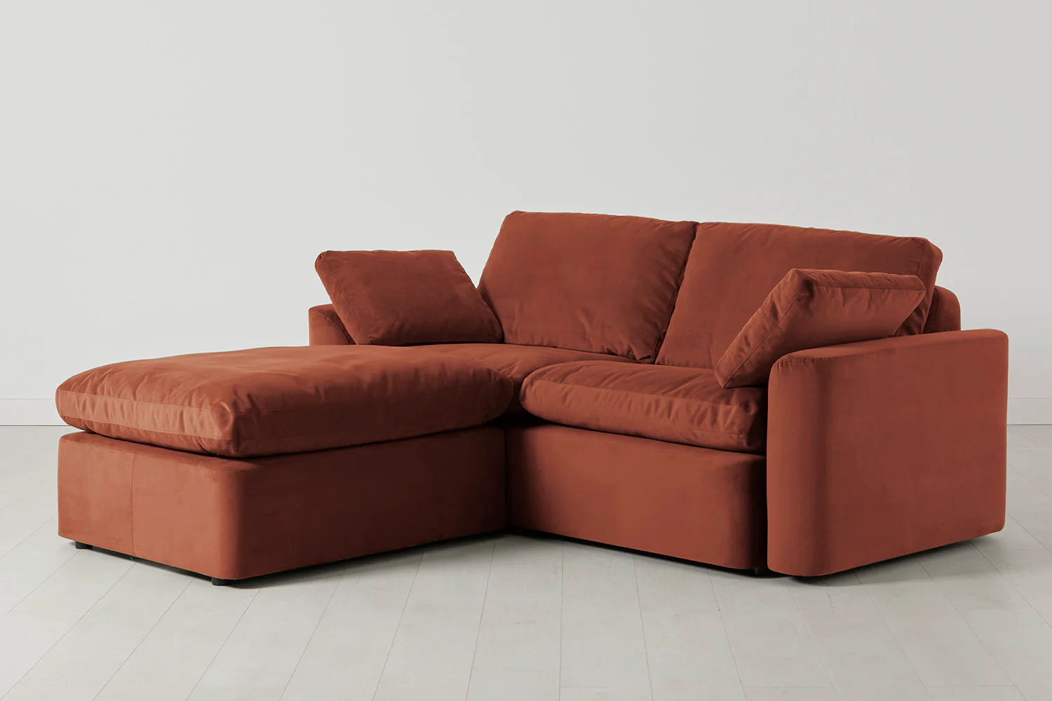 Model 13 2-Seater Left Chaise Sofa, Brick - Image 2