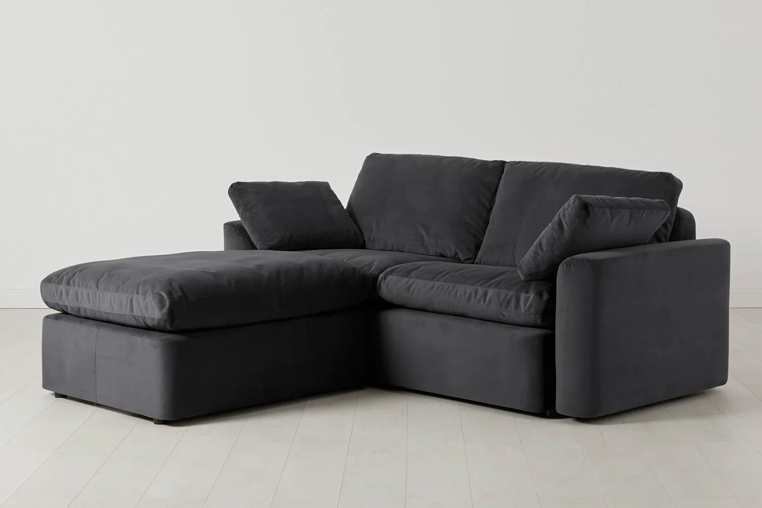 Model 13 2-Seater Left Chaise Sofa, Charcoal - Image 2