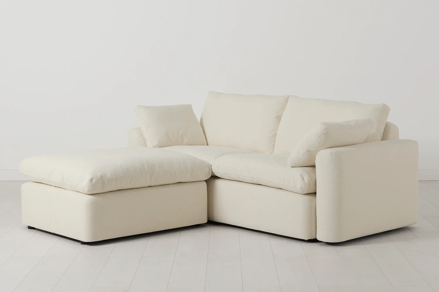 Model 13 2-Seater Left Chaise Sofa, Ivory - Image 2