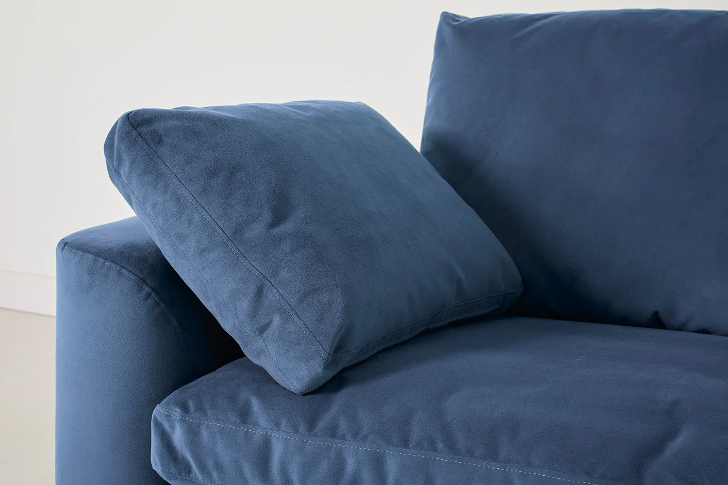 Model 13 2-Seater Left Chaise Sofa, Teal - Image 4