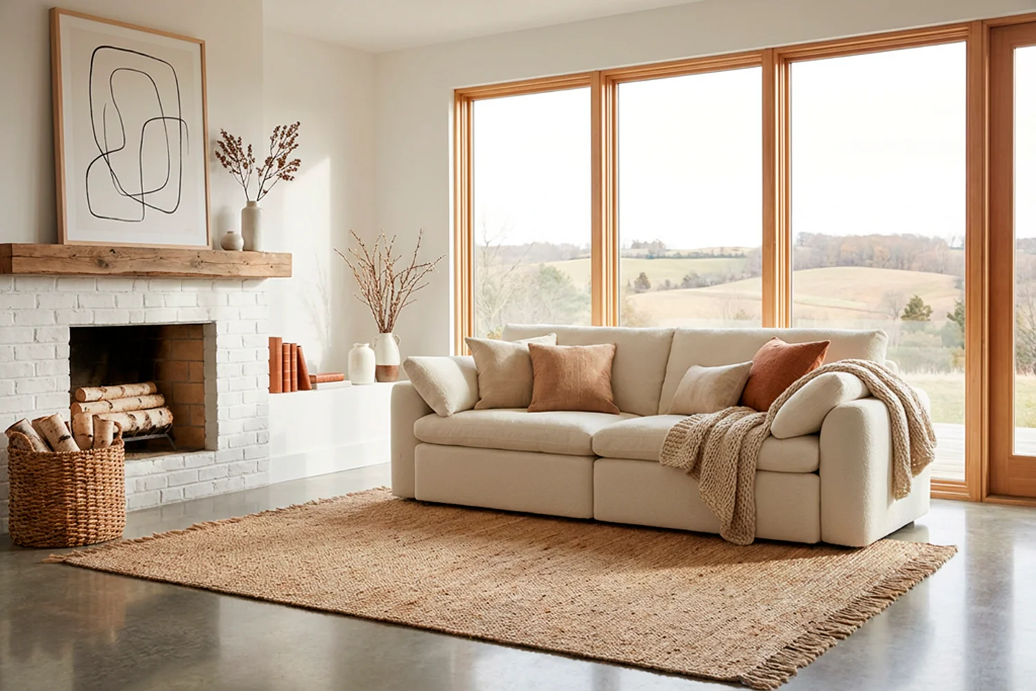 Model 13 3-Seater Sofa, Ivory - Image 2