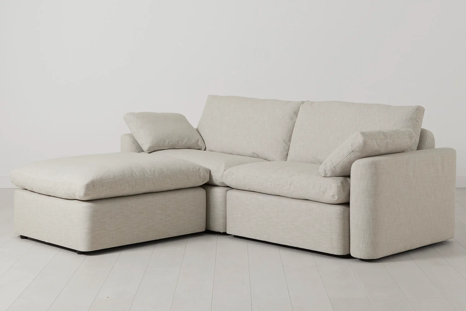 Model 13 3-Seater Left Chaise Sofa, Parchment - Image 2