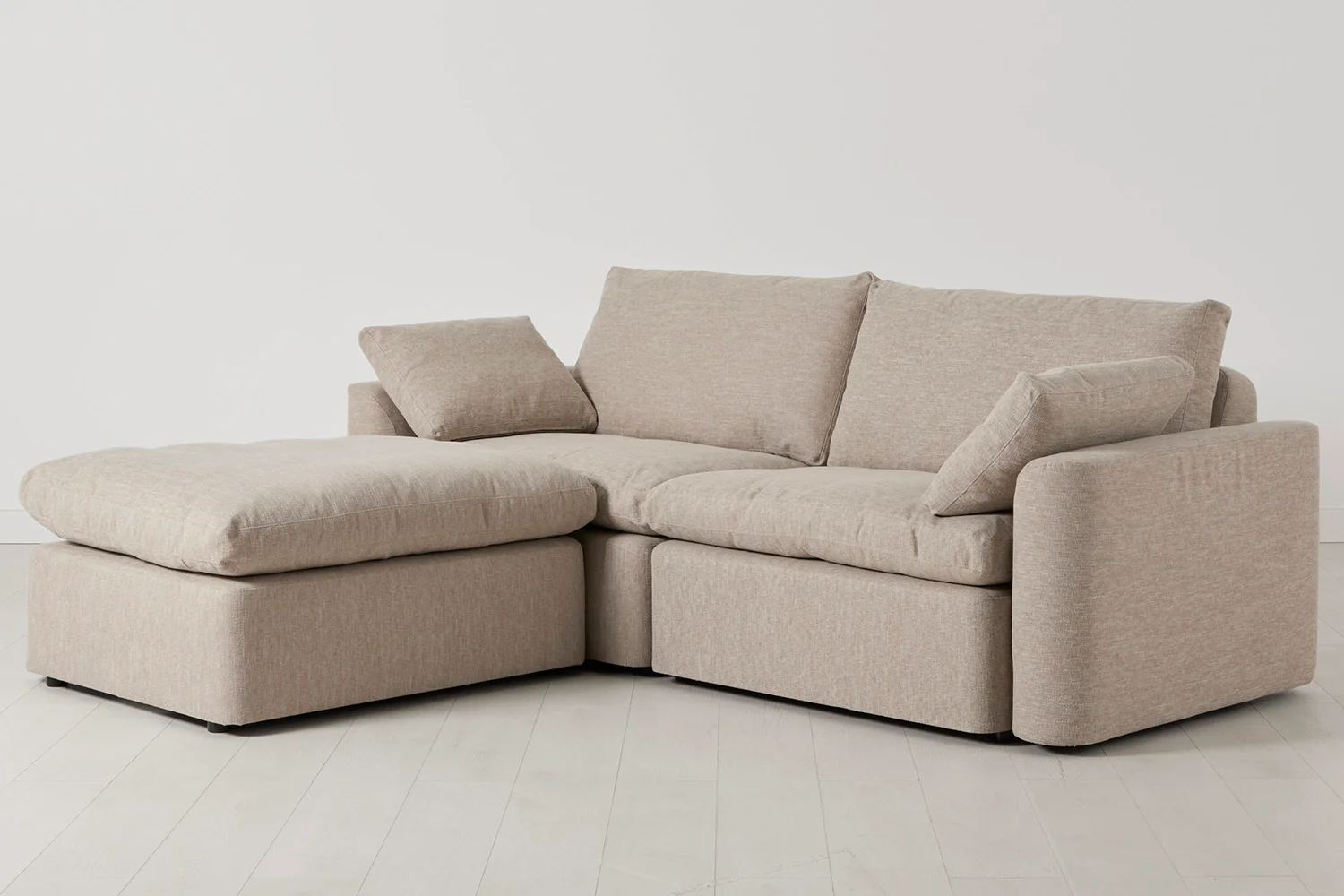 Model 13 3-Seater Left Chaise Sofa, Pumice - Image 2