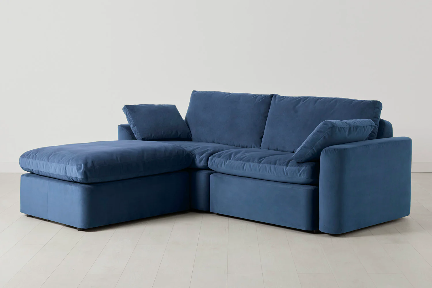 Model 13 3-Seater Left Chaise Sofa, Teal - Image 2