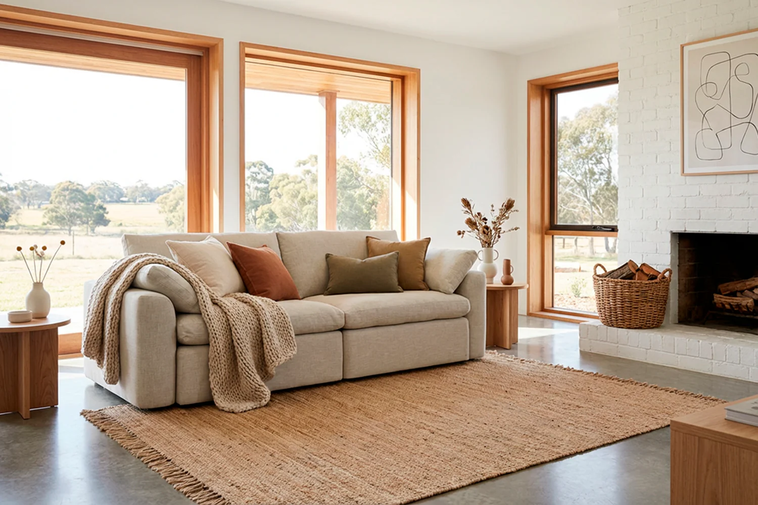 Model 13 3-Seater Sofa, Parchment - Image 2