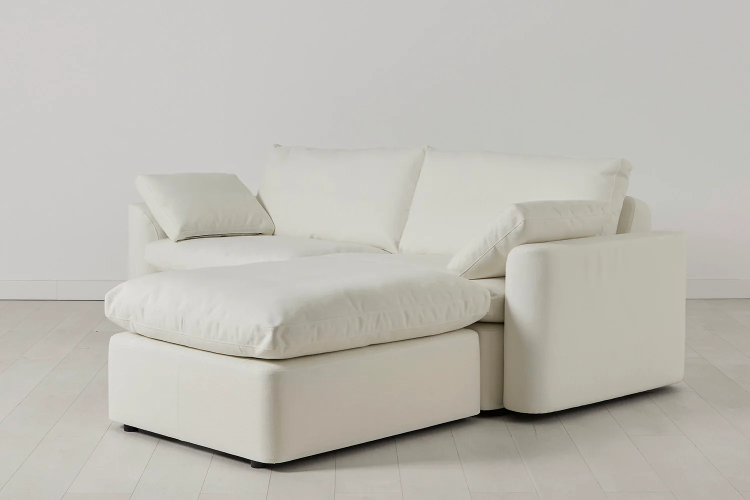 Model 13 3-Seater Right Chaise Sofa, White - Image 3