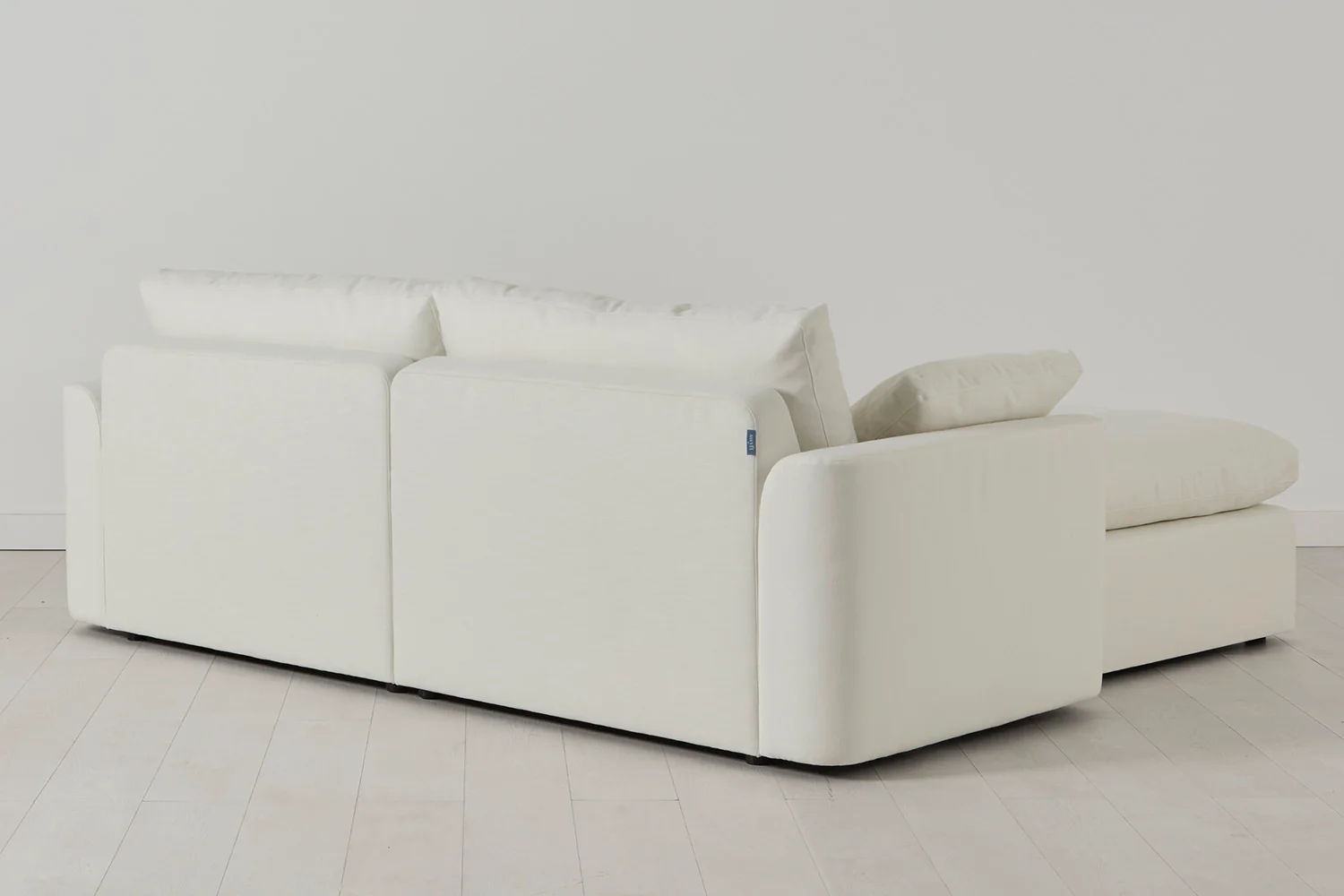 Model 13 3-Seater Right Chaise Sofa, White - Image 4