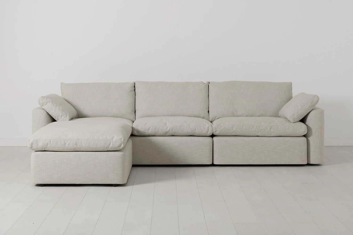 Model 13 4-Seater Left Chaise Sofa, Parchment