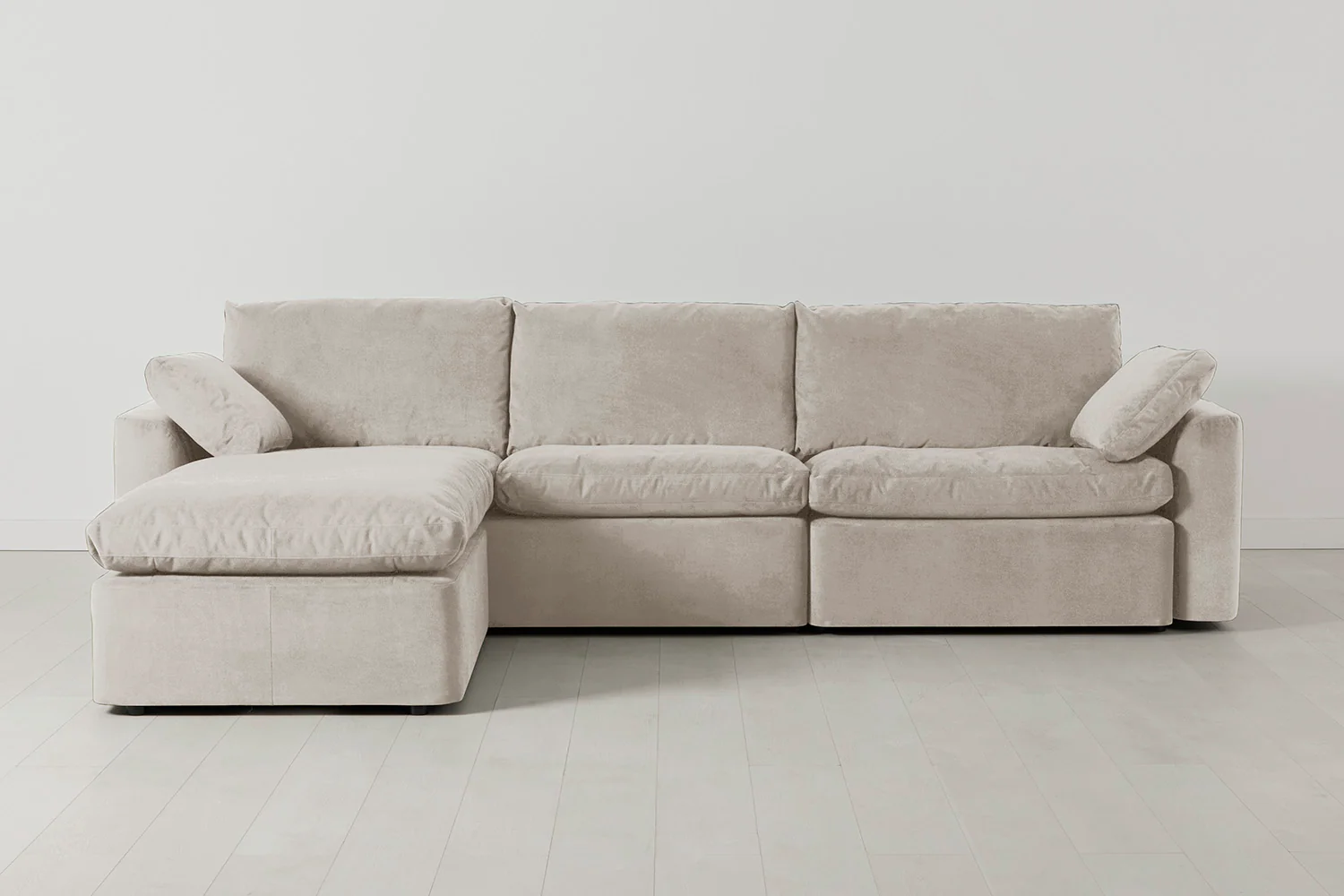 Model 13 4-Seater Left Chaise Sofa, Chalk