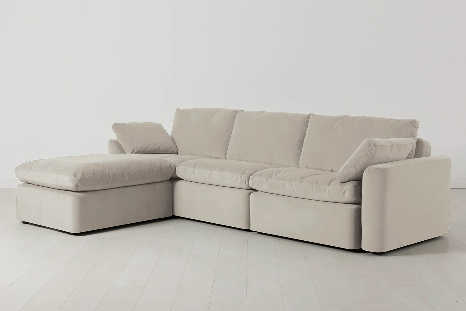 Model 13 4-Seater Left Chaise Sofa, Bone - Image 2