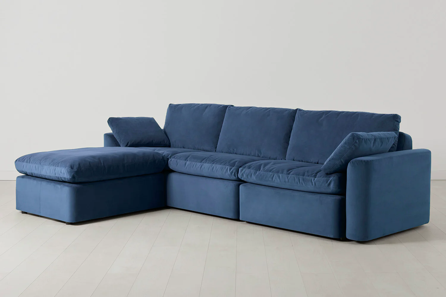 Model 13 4-Seater Left Chaise Sofa, Teal - Image 2