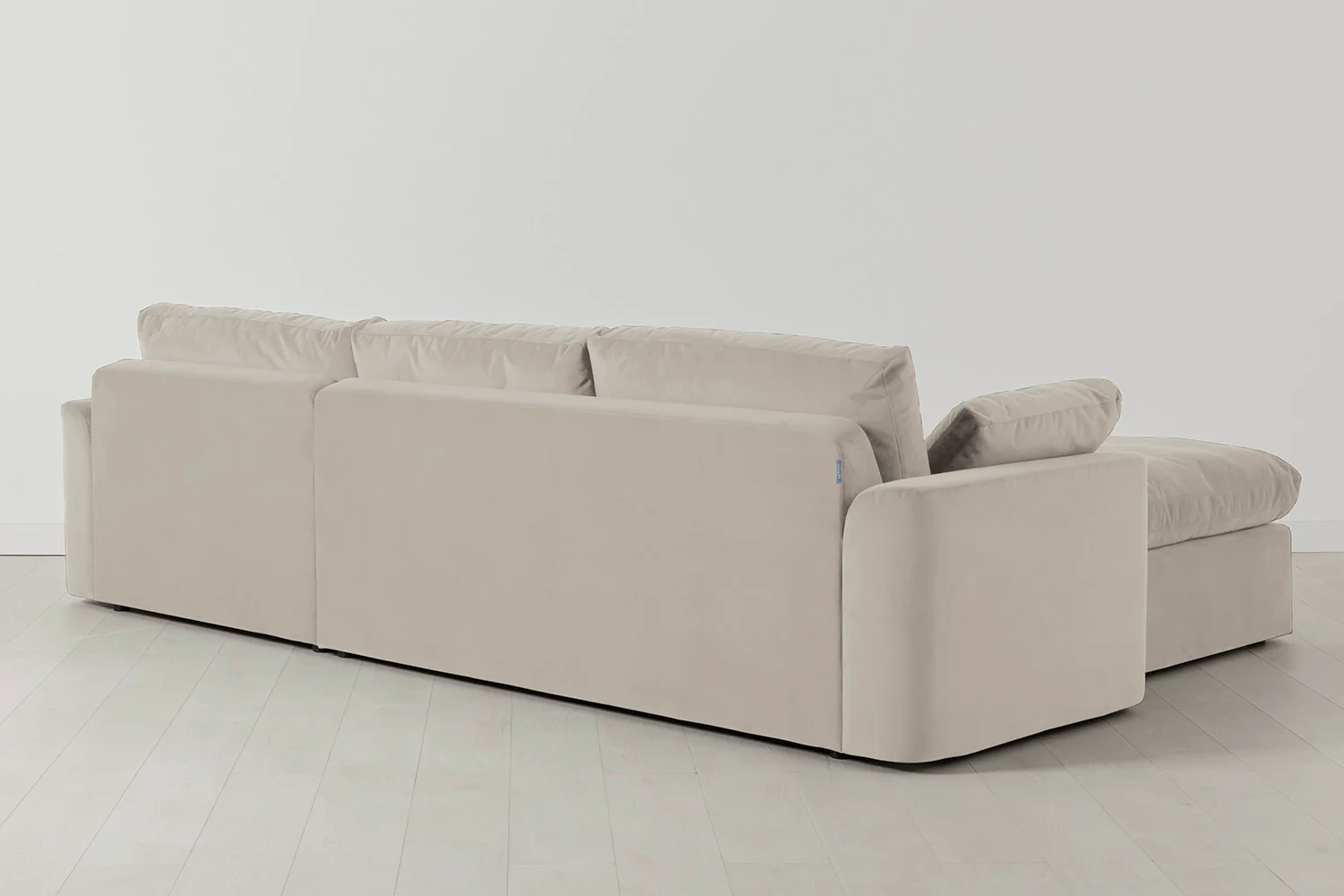 Model 13 4-Seater Sofa with Ottoman, Bone - Image 3