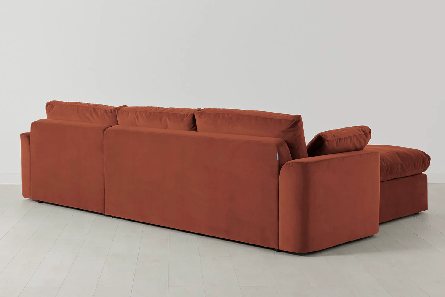 Model 13 4-Seater Sofa with Ottoman, Brick - Image 3