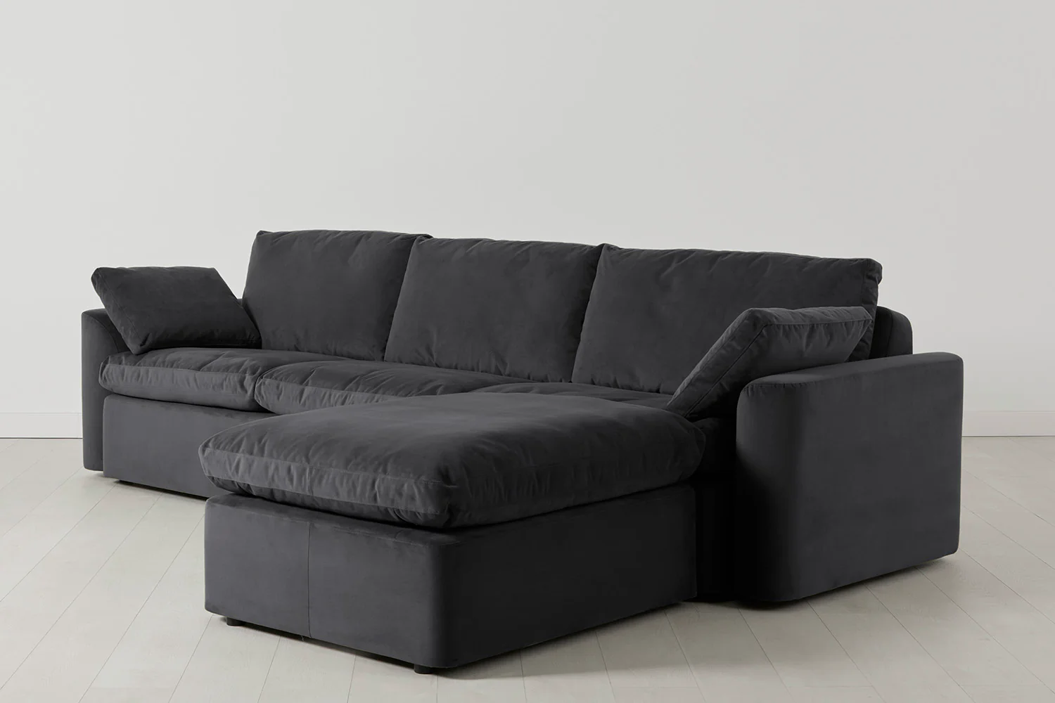 Model 13 4-Seater Sofa with Ottoman, Charcoal - Image 2